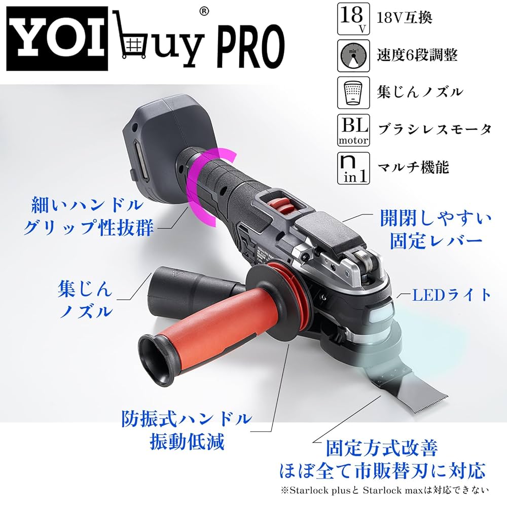 Amazon.co.jp: YOIbuy PRO ブラシレスモーター 充電式 マルチ